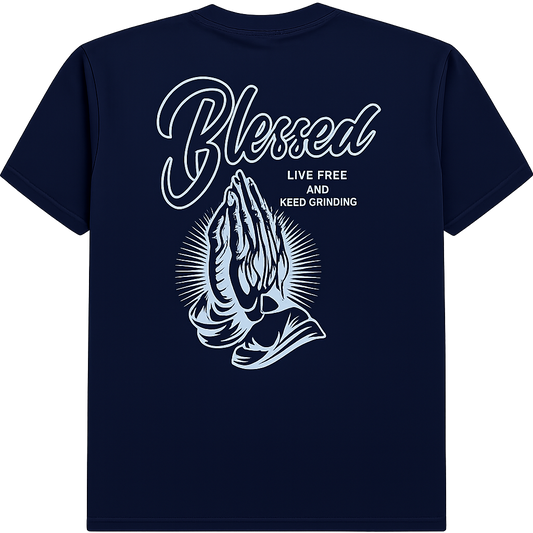 Blessed “Live Free &amp; Keep Grinding” Tee