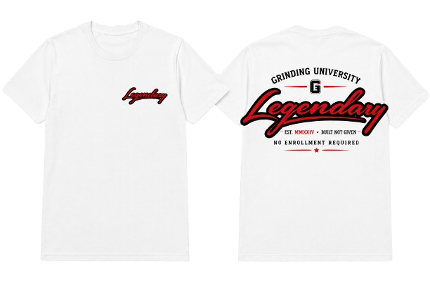 Legendary Tee – Grinding University Edition